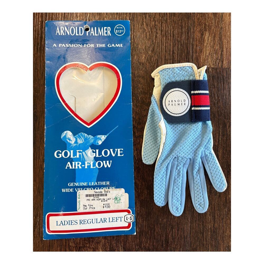 Vintage Arnold Palmer Leather Left Hand Golf Glove Size Small